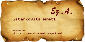 Sztankovits Anett névjegykártya